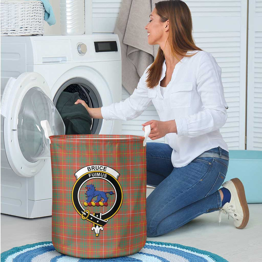 Bruce Ancient Tartan Laundry Basket with Family Crest - Tartanvibesclothing Shop