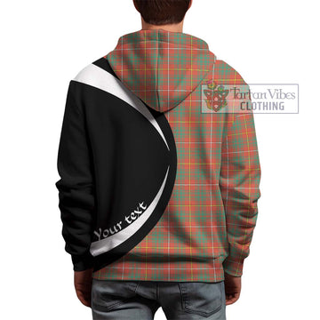 Bruce Ancient Tartan Hoodie with Family Crest Circle Style