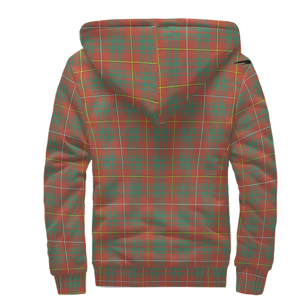 Bruce Ancient Tartan Sherpa Hoodie - Tartanvibesclothing