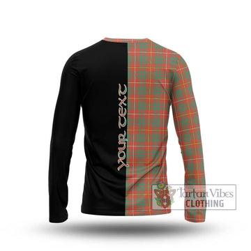 Bruce Ancient Tartan Long Sleeve T-Shirt with Family Crest and Half Of Me Style