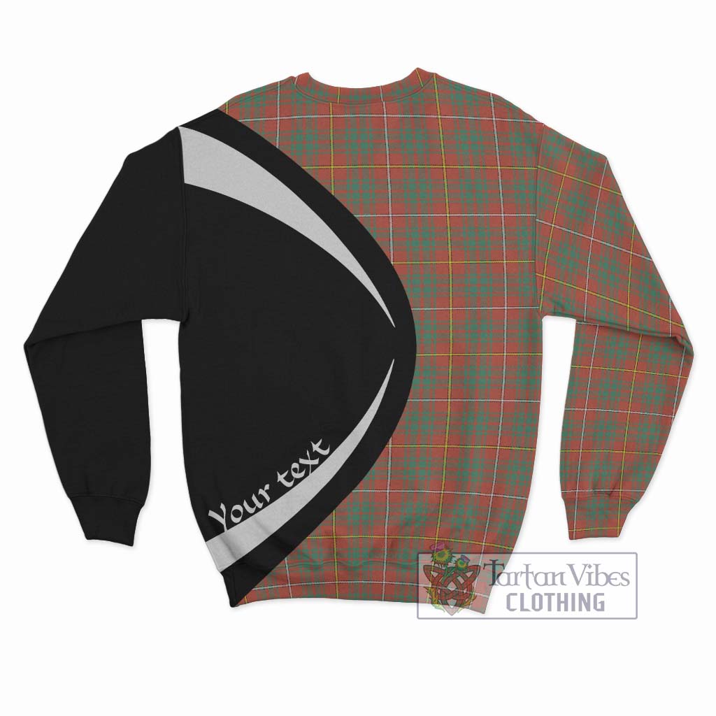 Bruce Ancient Tartan Sweatshirt with Family Crest Circle Style - Tartan Vibes Clothing