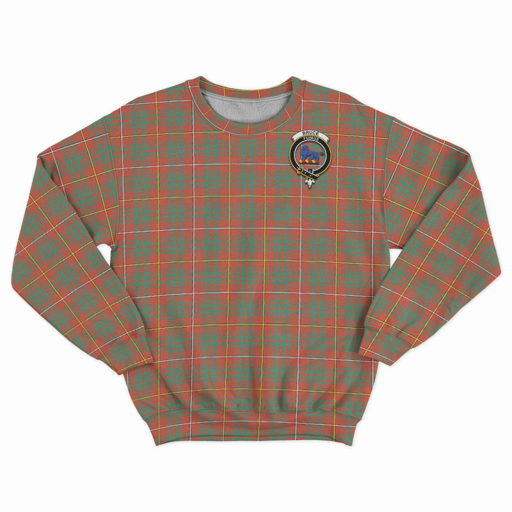 Bruce Ancient Tartan Sweatshirt with Family Crest - Tartan Vibes Clothing