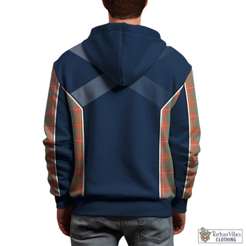 Bruce Ancient Tartan Hoodie with Family Crest and Lion Rampant Vibes Sport Style