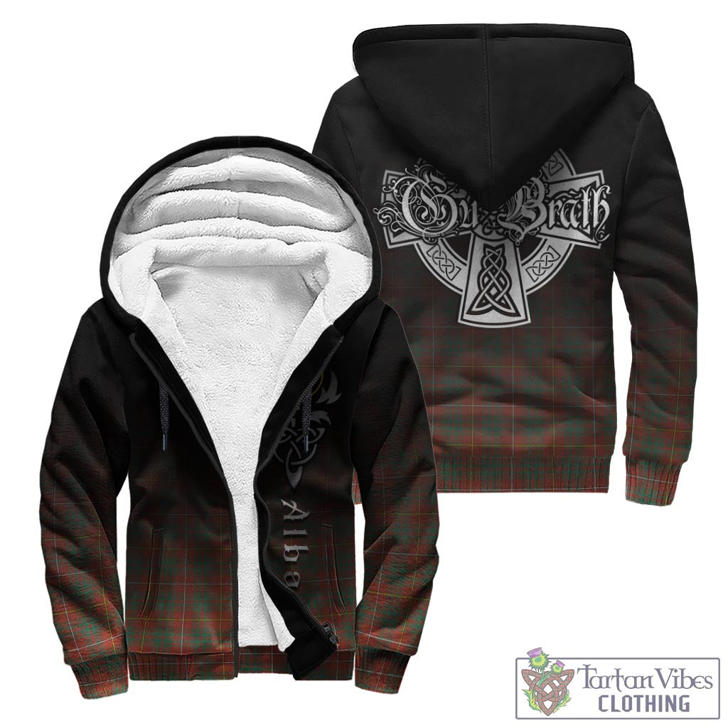 Tartan Vibes Clothing Bruce Ancient Tartan Sherpa Hoodie Featuring Alba Gu Brath Family Crest Celtic Inspired