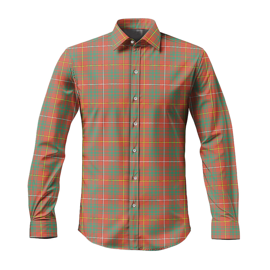 Bruce Ancient Tartan Long Sleeve Button Up Shirt - Tartanvibesclothing