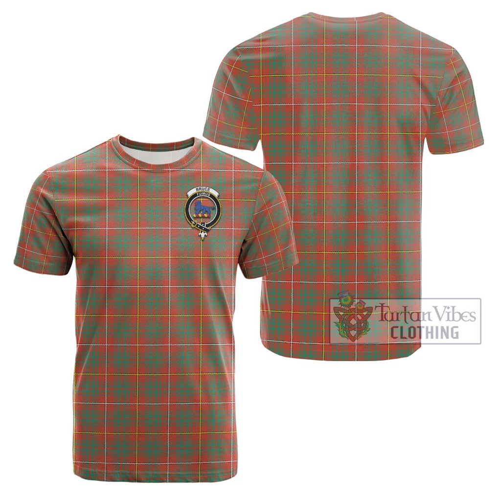 Bruce Ancient Tartan Cotton T-Shirt with Family Crest Kid's Shirt - Tartanvibesclothing Shop