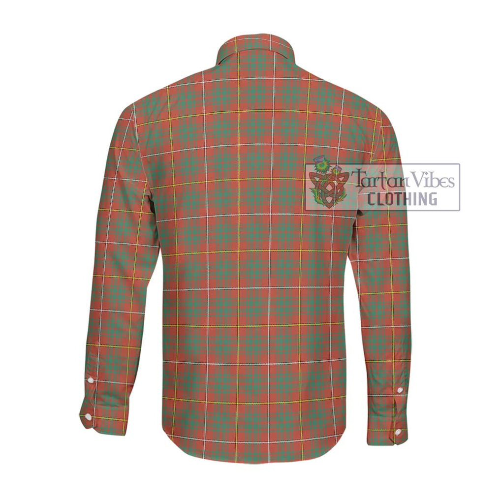 Bruce Ancient Tartan Long Sleeve Button Shirt with Family Crest DNA In Me Style - Tartanvibesclothing Shop