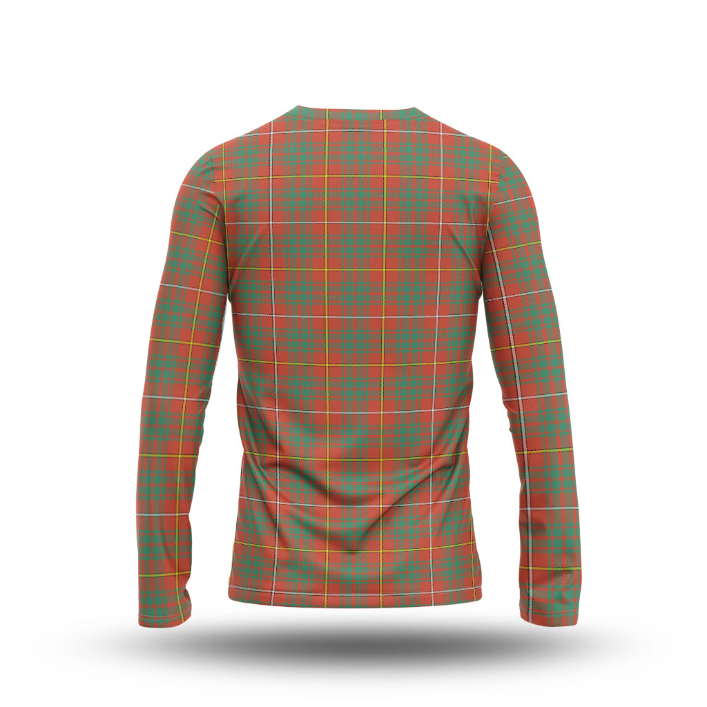 Bruce Ancient Tartan Long Sleeve T-Shirt with Family Crest - Tartanvibesclothing