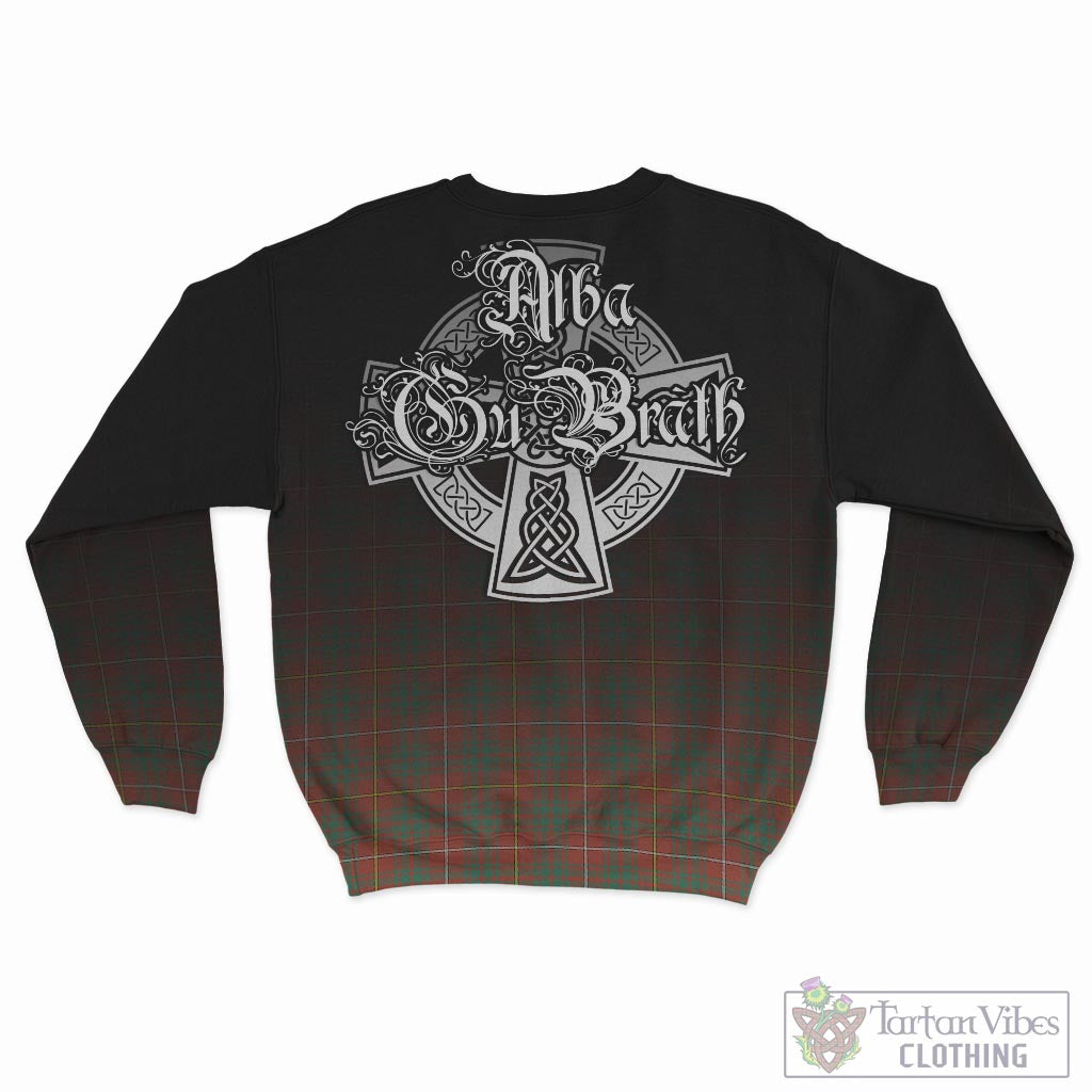 Tartan Vibes Clothing Bruce Ancient Tartan Sweatshirt Featuring Alba Gu Brath Family Crest Celtic Inspired