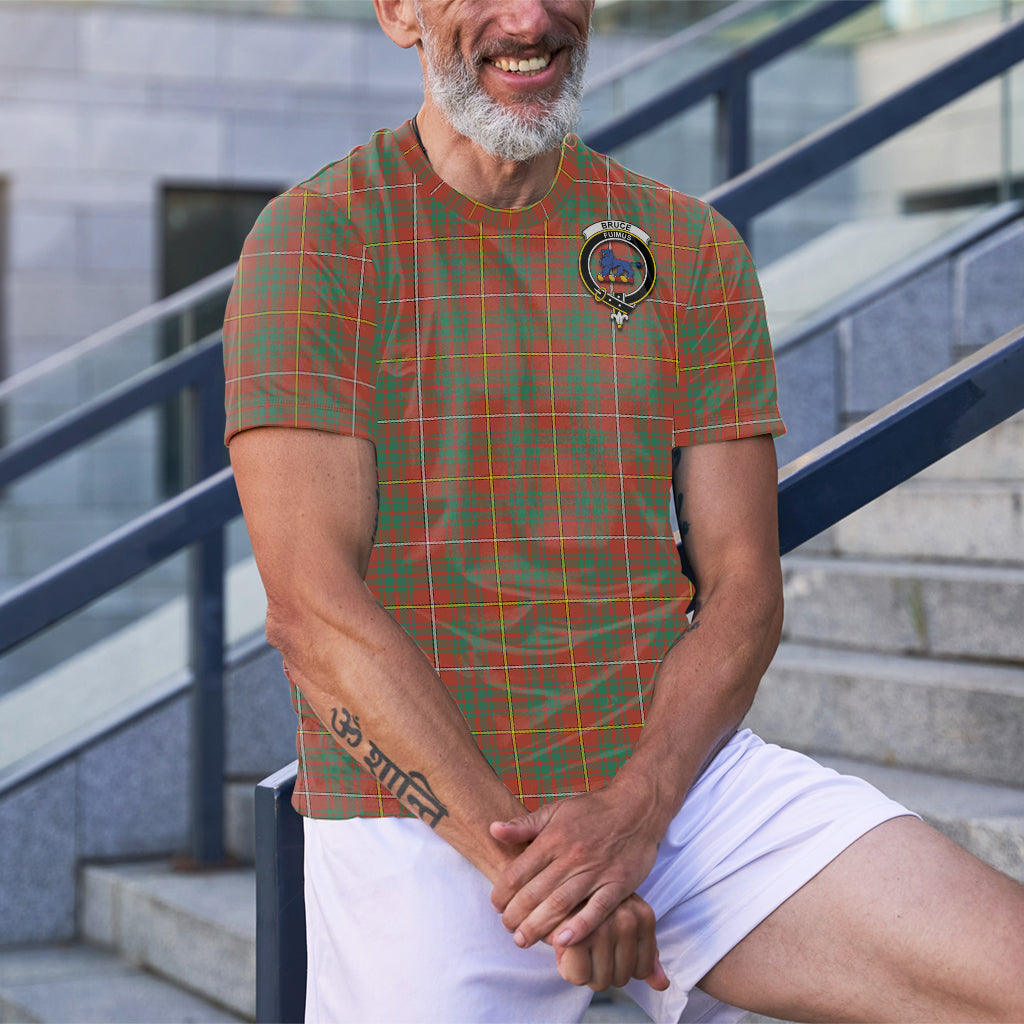 Bruce Ancient Tartan T-Shirt with Family Crest - Tartan Vibes Clothing