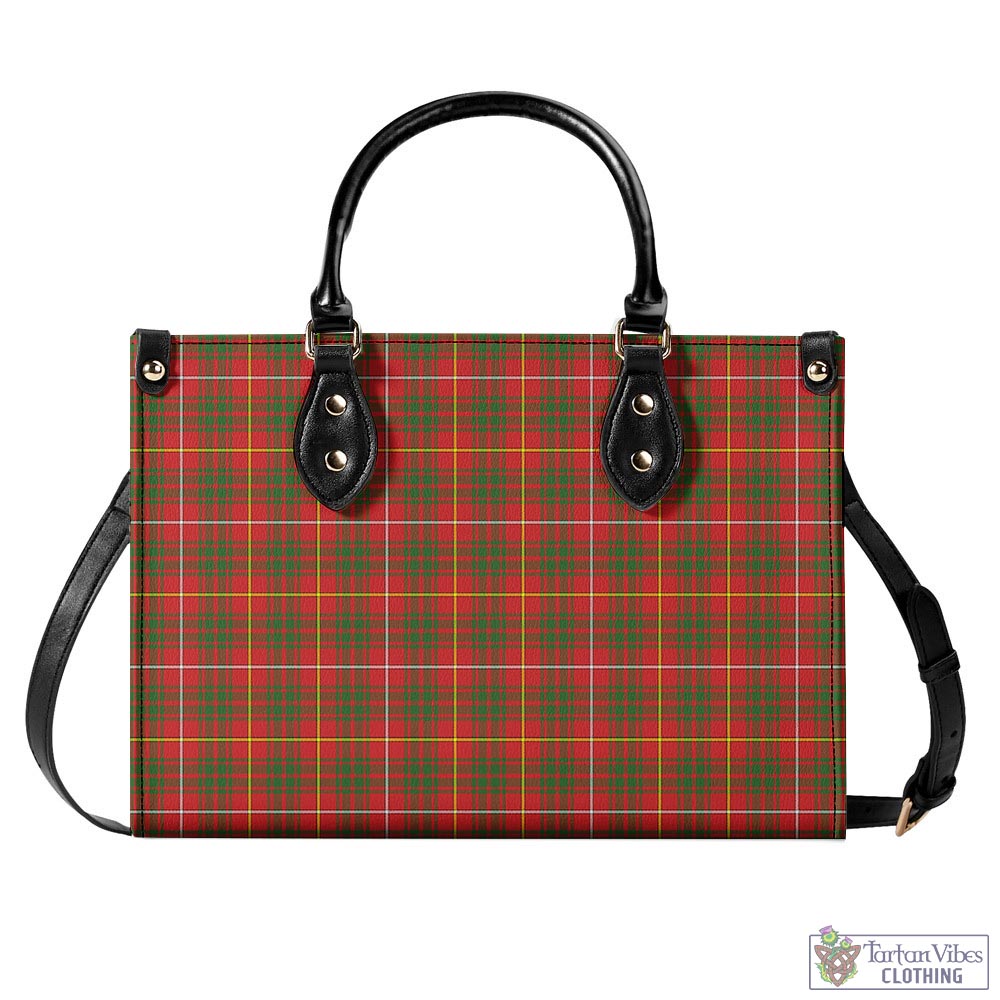 Tartan Vibes Clothing Bruce County Canada Tartan Luxury Leather Handbags