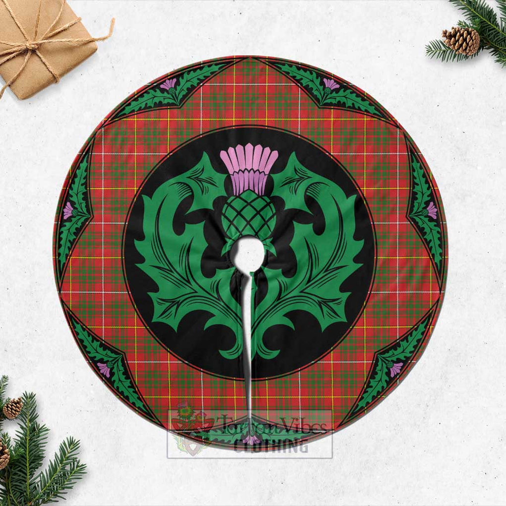 Bruce County Canada Tartan Christmas Tree Skirt Scottish Thistle Style Casual Tree Skirts - Tartan Vibes Clothing