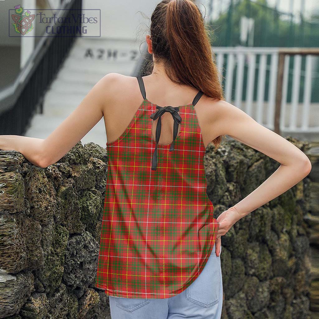 Tartan Vibes Clothing Bruce County Canada Tartan Loose Halter Neck Camisole