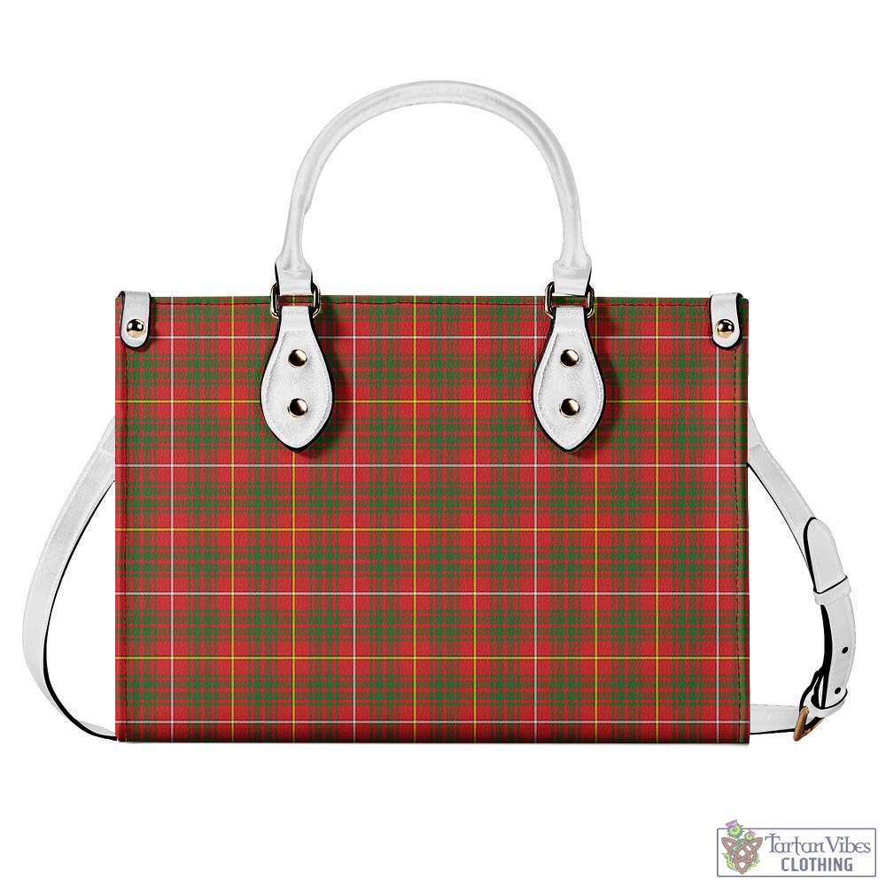 Tartan Vibes Clothing Bruce County Canada Tartan Luxury Leather Handbags