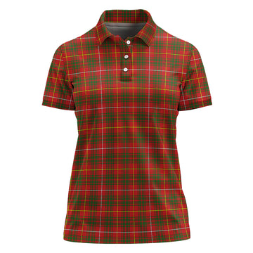 Bruce County Canada Tartan Polo Shirt For Women