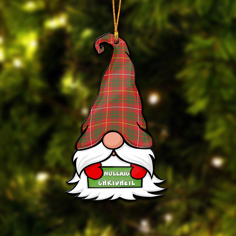 Bruce County Canada Gnome Christmas Ornament with His Tartan Christmas Hat - Tartan Vibes Clothing