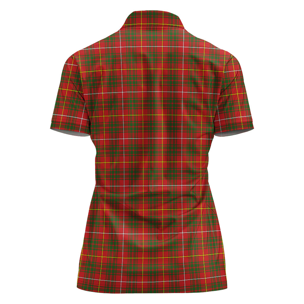 Bruce County Canada Tartan Polo Shirt For Women - Tartanvibesclothing