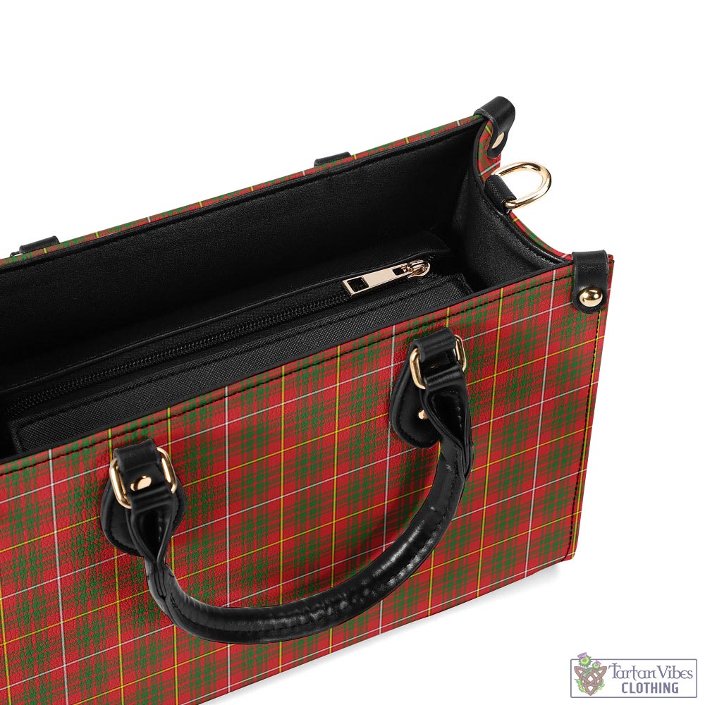 Tartan Vibes Clothing Bruce County Canada Tartan Luxury Leather Handbags