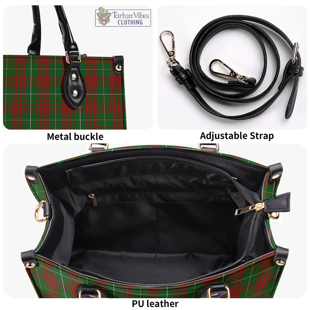 Tartan Vibes Clothing Bruce Hunting Tartan Luxury Leather Handbags