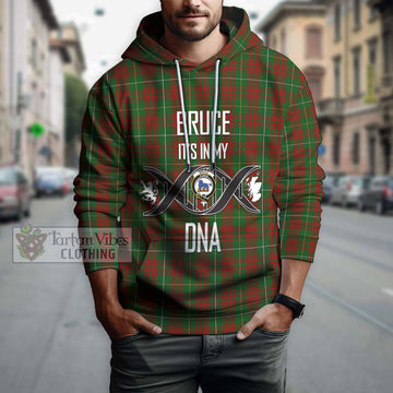 Bruce Hunting Tartan Hoodie with Family Crest DNA In Me Style