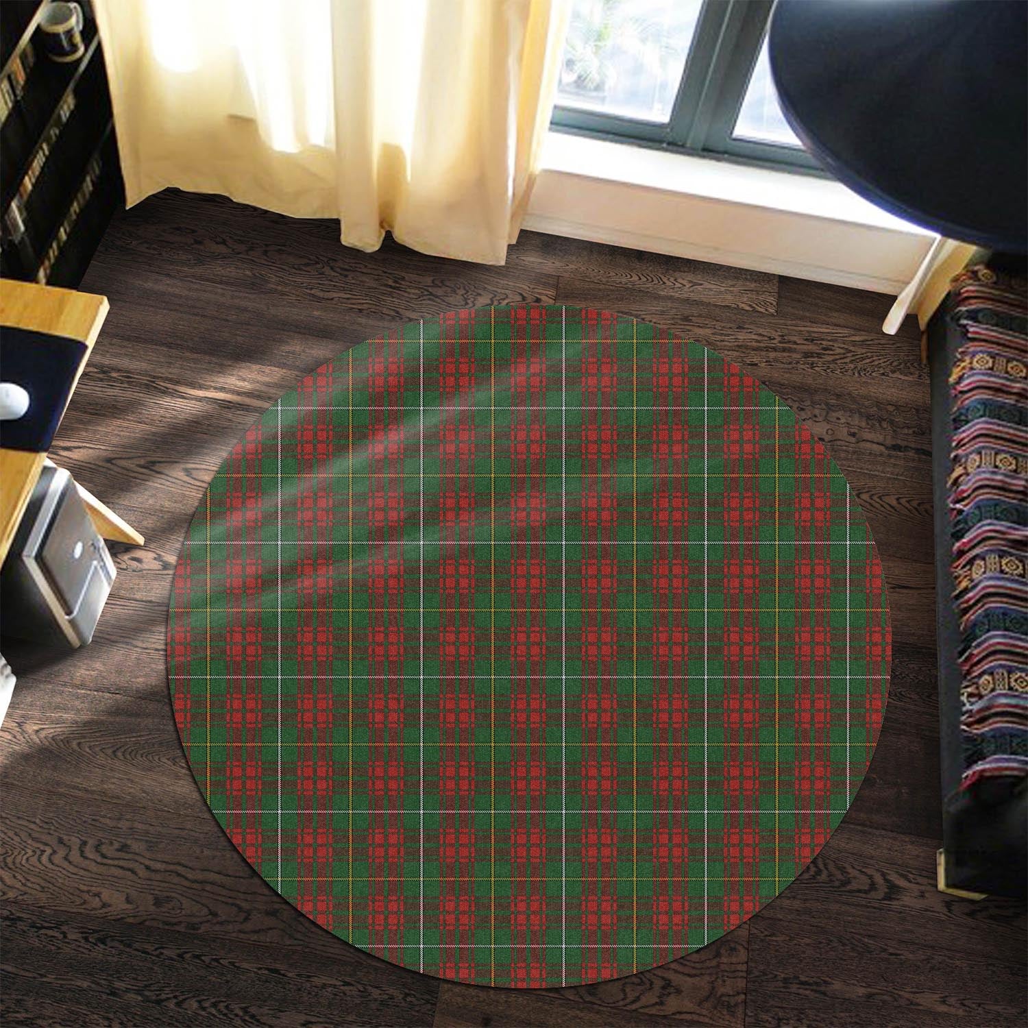 Bruce Hunting Tartan Round Rug - Tartanvibesclothing