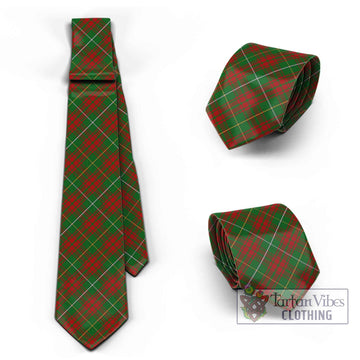 Bruce Hunting Tartan Classic Necktie Cross Style