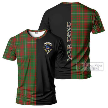 Bruce Hunting Tartan T-Shirt with Family Crest and Half Of Me Style