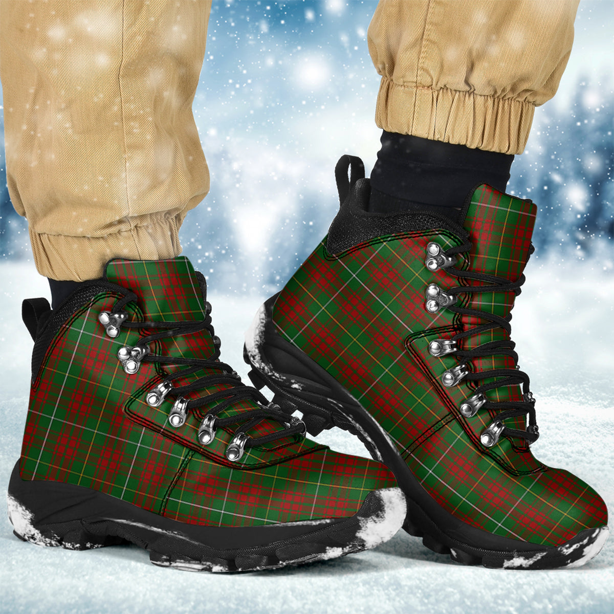 Bruce Hunting Tartan Alpine Boots - Tartanvibesclothing