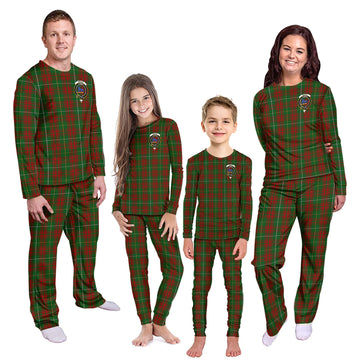 Bruce Hunting Tartan Pajamas Family Set with Family Crest