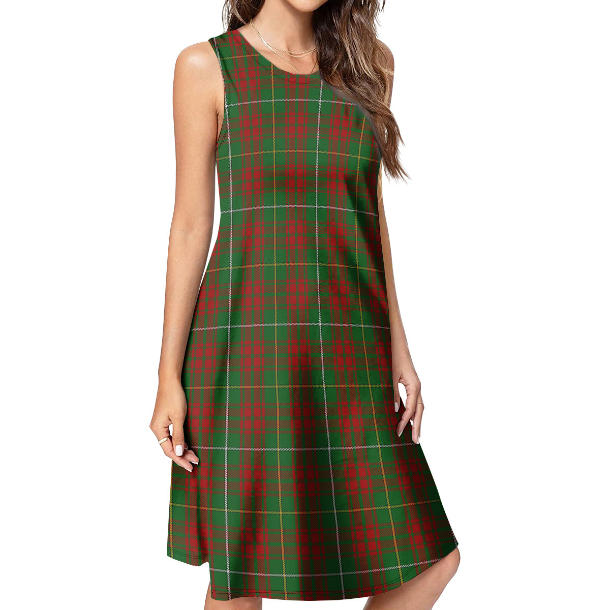 Bruce Hunting Tartan Womens Casual Dresses - Tartanvibesclothing