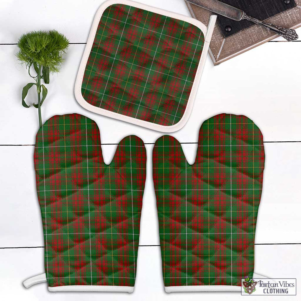 Bruce Hunting Tartan Combo Oven Mitt & Pot-Holder Combo 1 Oven Mitt & 1 Pot-Holder White - Tartan Vibes Clothing