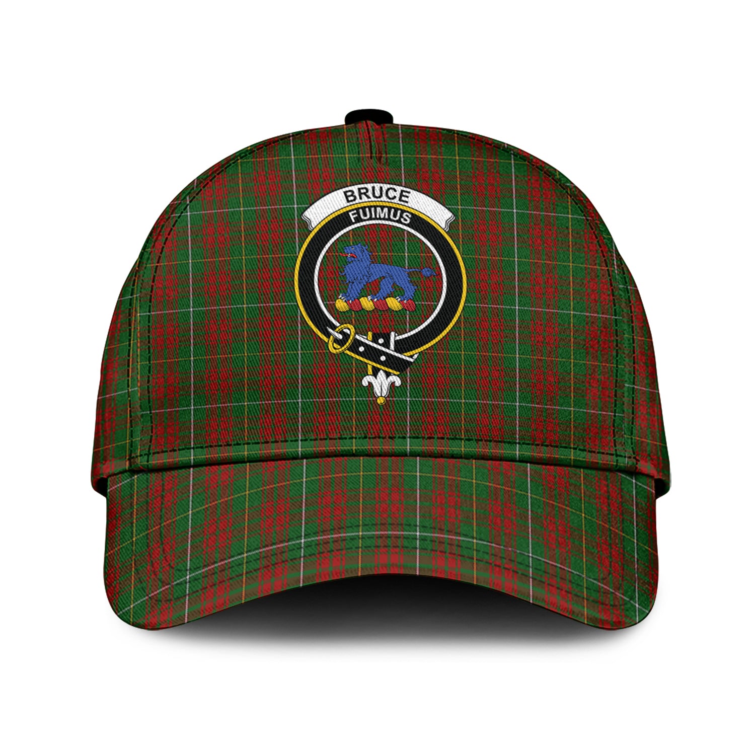 Bruce Hunting Tartan Classic Cap with Family Crest Classic Cap Universal Fit - Tartan Vibes Clothing