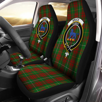 Bruce Hunting Tartan Car Seat Cover with Family Crest