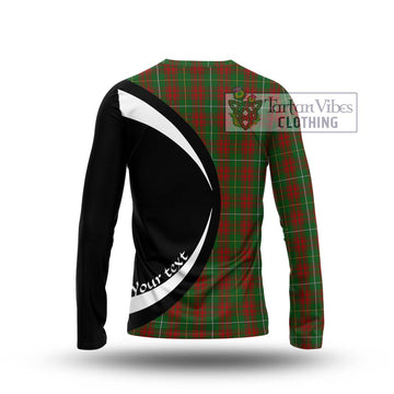 Bruce Hunting Tartan Long Sleeve T-Shirt with Family Crest Circle Style