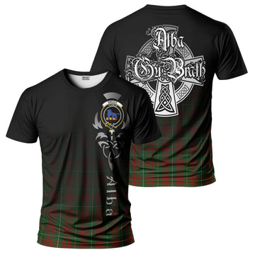 Bruce Hunting Tartan T-Shirt Featuring Alba Gu Brath Family Crest Celtic Inspired