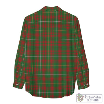 Bruce Hunting Tartan Women's Casual Shirt with Family Crest