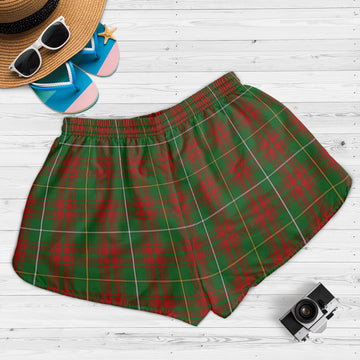 Bruce Hunting Tartan Womens Shorts with Family Crest