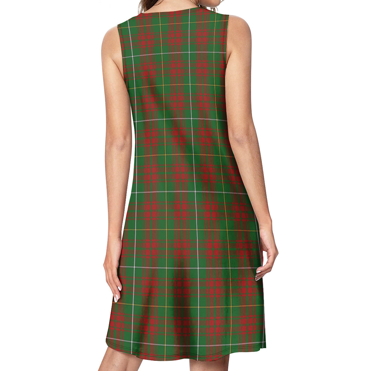 Bruce Hunting Tartan Womens Casual Dresses - Tartanvibesclothing