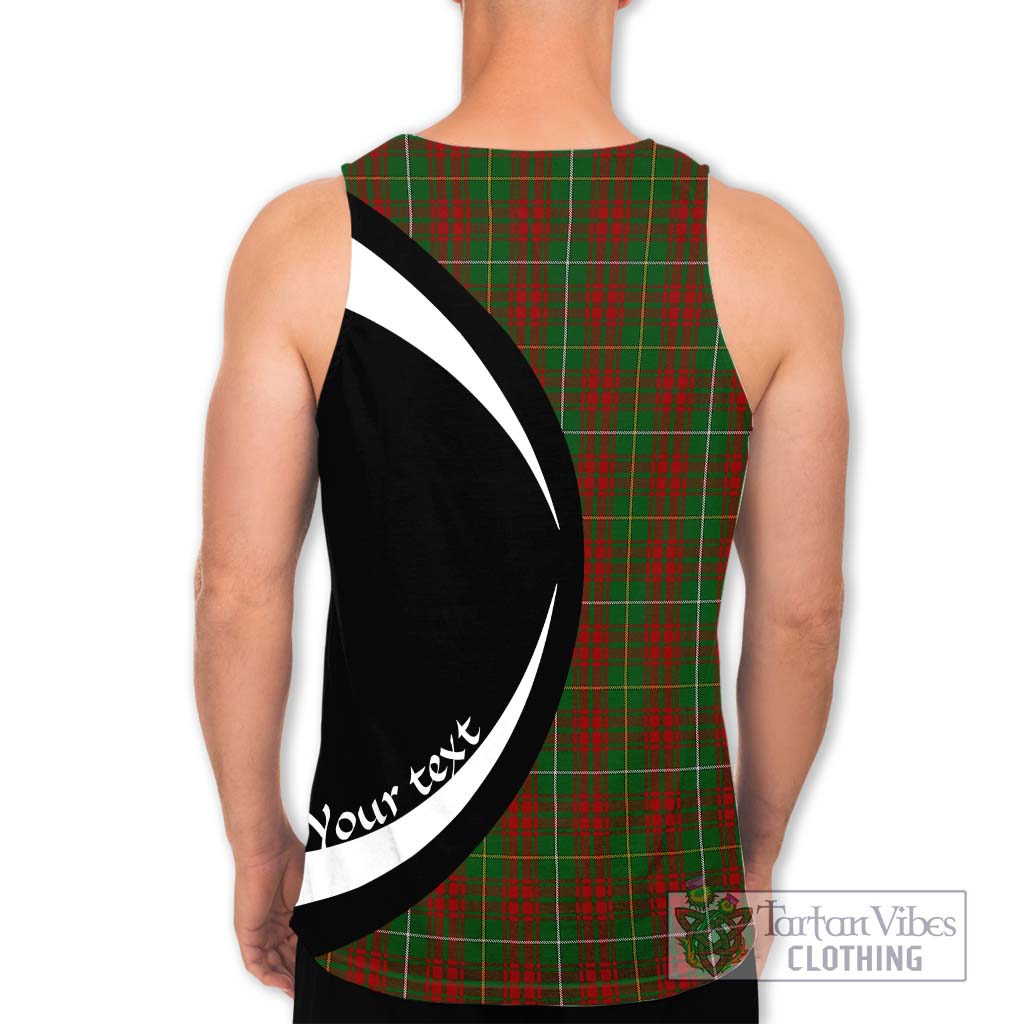 Bruce Hunting Tartan Men's Tank Top with Family Crest Circle Style - Tartan Vibes Clothing