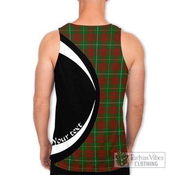 Bruce Hunting Tartan Men's Tank Top with Family Crest Circle Style