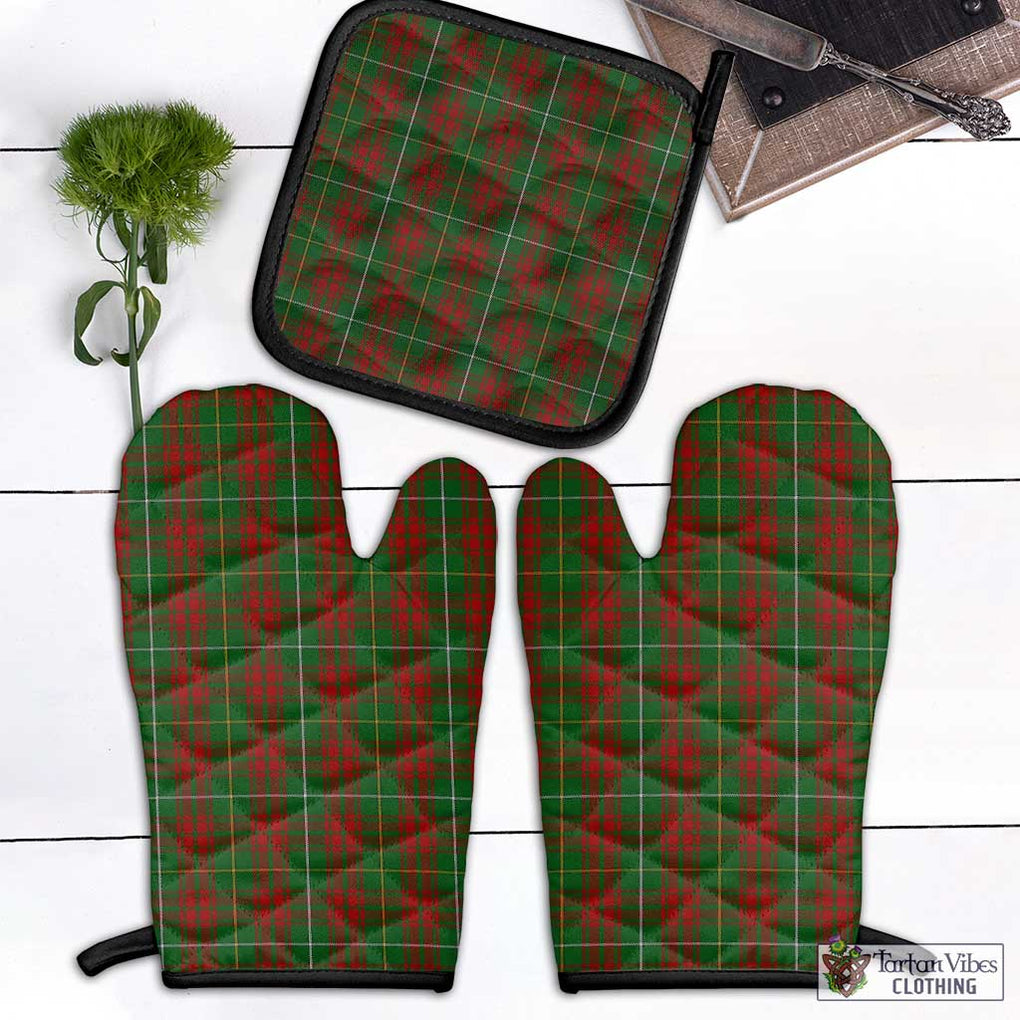 Bruce Hunting Tartan Combo Oven Mitt & Pot-Holder Combo 1 Oven Mitt & 1 Pot-Holder Black - Tartan Vibes Clothing