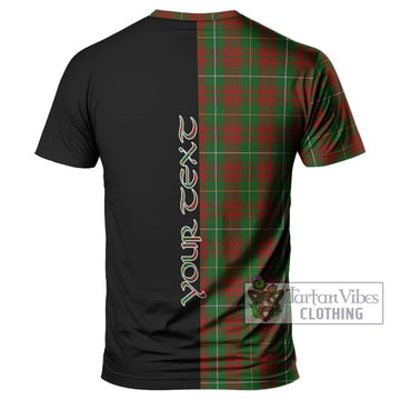 Bruce Hunting Tartan T-Shirt with Family Crest and Half Of Me Style