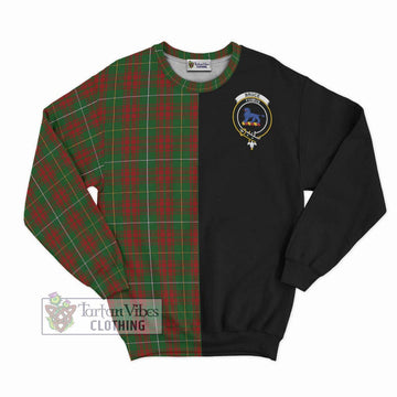 Bruce Hunting Tartan Sweatshirt with Family Crest and Half Of Me Style