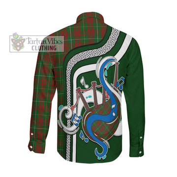 Bruce Hunting Tartan Long Sleeve Button Shirt with Epic Bagpipe Style