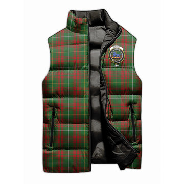 Bruce Hunting Tartan Sleeveless Puffer Jacket with Family Crest