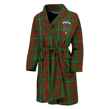 Bruce Hunting Tartan Bathrobe with Family Crest