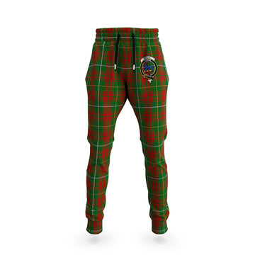 Bruce Hunting Tartan Joggers Pants with Family Crest