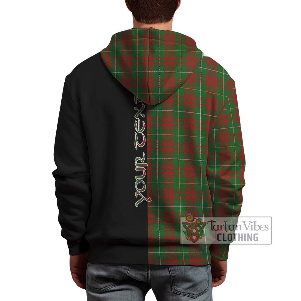 Bruce Hunting Tartan Hoodie with Family Crest and Half Of Me Style - Tartanvibesclothing Shop