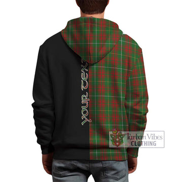 Bruce Hunting Tartan Hoodie with Family Crest and Half Of Me Style