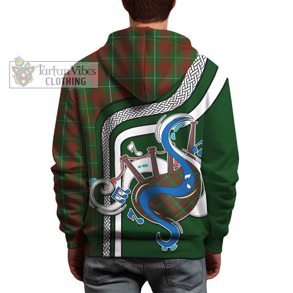 Bruce Hunting Tartan Hoodie with Epic Bagpipe Style - Tartanvibesclothing Shop